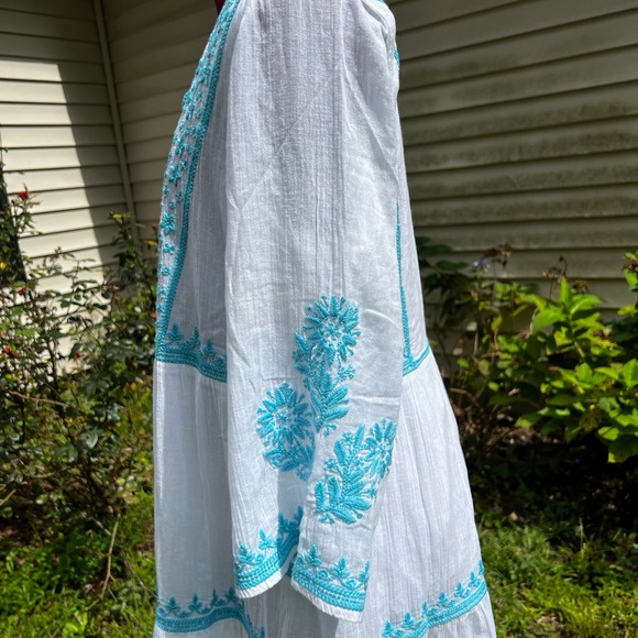 Embroidered cotton dress - Picture 4 of 8